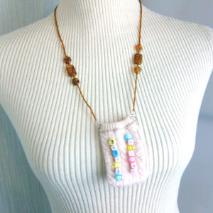 🍩Thought pouch inspiration pendant love beads